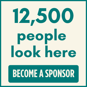12,500 people look here. Become a sponsor.