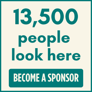 13,500 people look here. Become a sponsor.